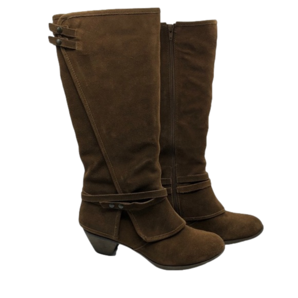 Crown Vintage Bessie Boots Brown Suede – NEW size 7.5 - Picture 6 of 10